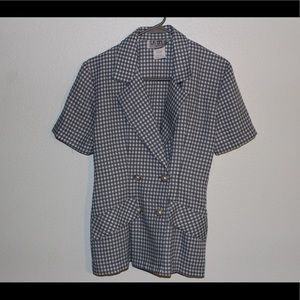 Light blue checkered 2 piece suit!😍